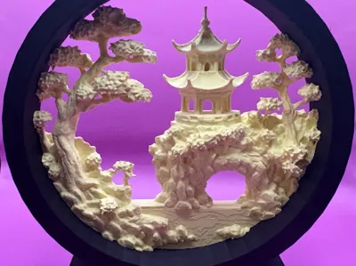 Cork Art Diorama