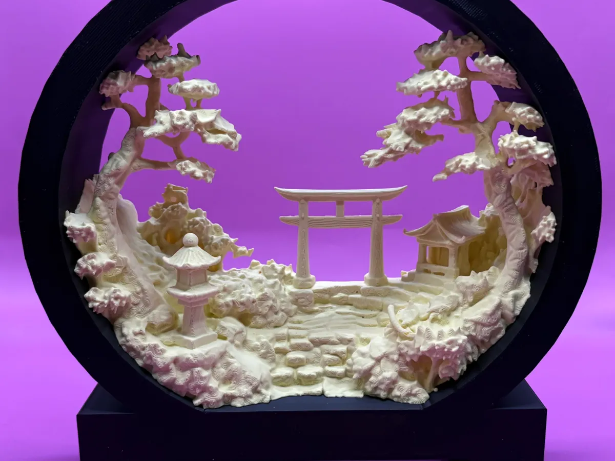 Cork Torii Garden Art